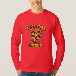 Slice State Energie Retro-Pizza-Liebhaber Lustig G T-Shirt