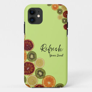 Slices diverse frische Früchte iPhone Case