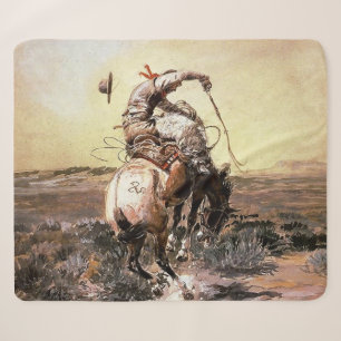 „Slick Rider“ Western Art von Charles M. Russell Sherpadecke