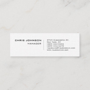 SlideLinen Einzigartige Manager-Visitenkarte Mini Visitenkarte