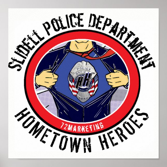 Slidell Police Dept. Hometown Heroes Poster 72 (Devant)