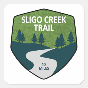 Sligo Creek Quadratischer Aufkleber