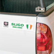 Sligo Ireland Crest et Irish Flag Bumper Sticker