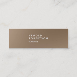 Slim Browny Carte de visite professionnel tendance