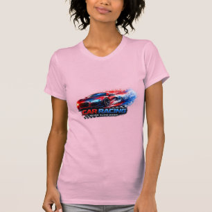Slim Fit Rennwagen T-Shirt für Frauen – Kühne Gesc
