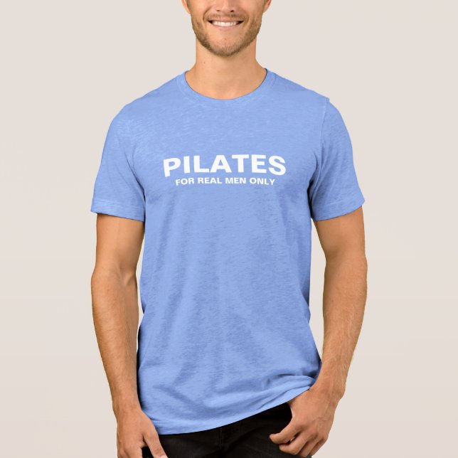 Slim-T - Shirt | Pilates nur für echte Männer (Vorderseite)