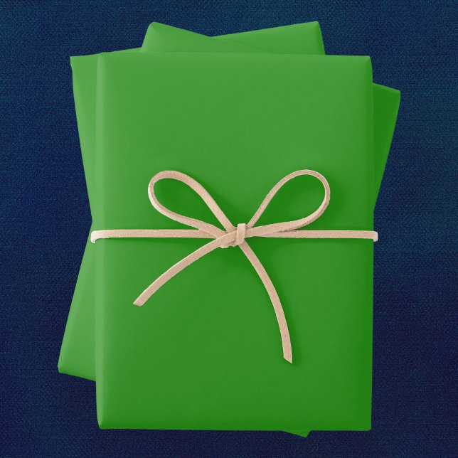 Slimy Green Solid Color Geschenkpapier Set (Von Creator hochgeladen)