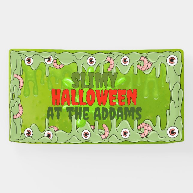 Slimy Halloween Banner (Horizontal)