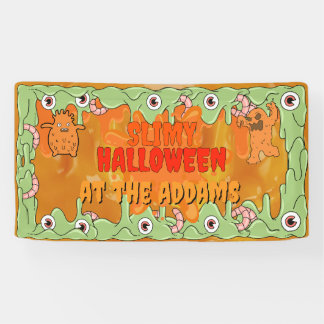 Slimy Halloween Banner