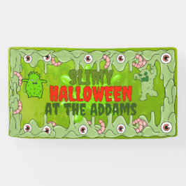 Slimy Halloween Banner