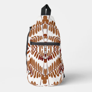 Sling Bag, Retro-braune und weiße klassische Gesta Crossbody Bag
