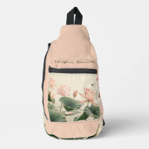 Sling Duffel - Dragonfly in Rosa