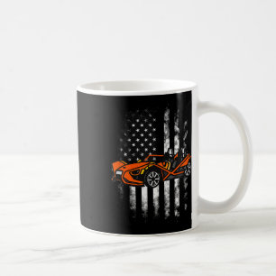 Slingshot Car American USA Flag 4. Juli Kaffeetasse