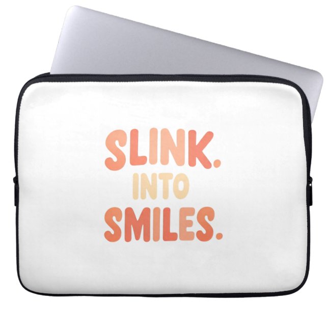 Slink Into Smiles Laptopschutzhülle (Vorderseite)