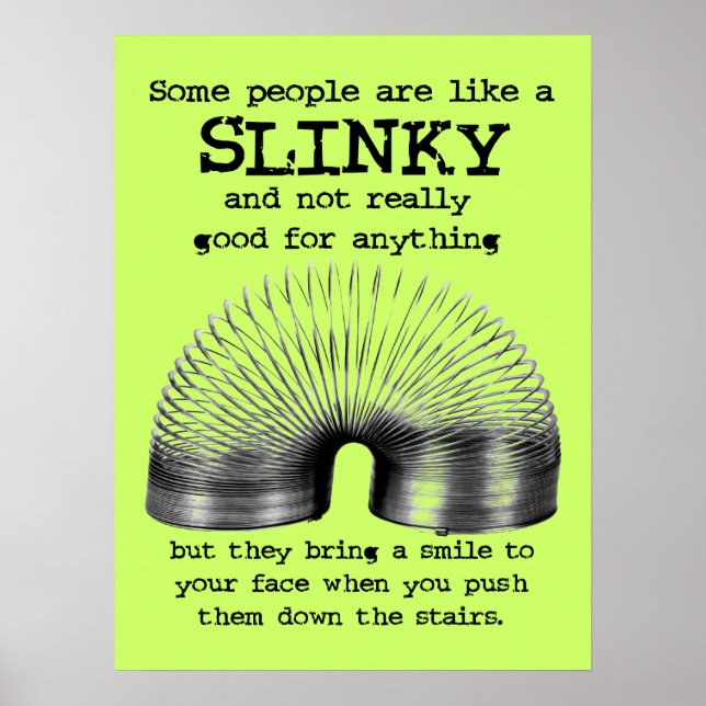 Slinky People Funny Print Poster Humour (Devant)