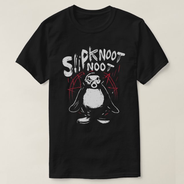 Slipknoot nicht Pinguin Todesmetall aus Hartgestei T-Shirt (Design vorne)