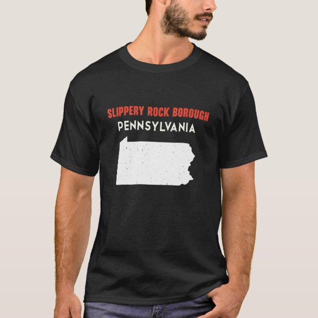 Slippery Rock borough Pennsylvania USA Staat Ameri T-Shirt (Vorderseite)