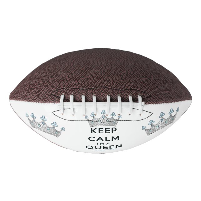 SlipperyJoe Behalte Calm Queen Königsschmuck Football (Vorderseite)