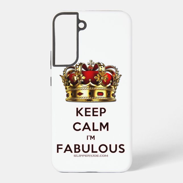 SlipperyJoe behalte eine wunderbare, ruhige Krone Samsung Galaxy Hülle (Rückseite)