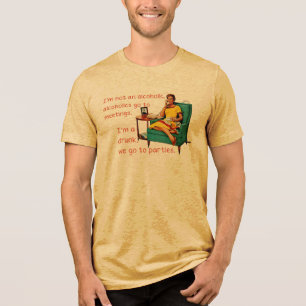 SlipperyJoe beim geselligen Trinken Party vintage Tri-Blend Shirt