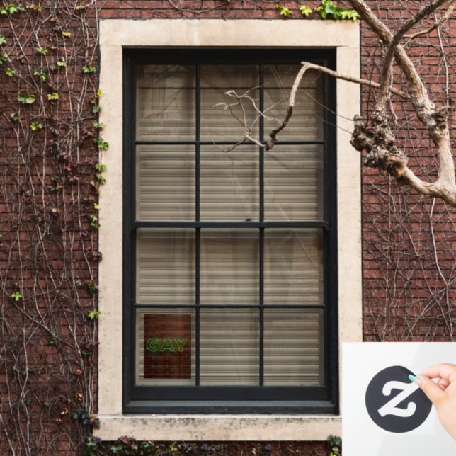 SlipperyJoe beleuchtet Gay Neon-Zeichen hell leben Fensteraufkleber (Fenster Zuhause)