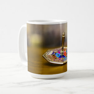 SlipperyJoe Chanukka-Dreidel-Geschenk achteckiger Kaffeetasse