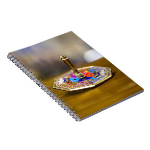 SlipperyJoe Chanukka-Dreidel-Geschenk achteckiger Notizblock