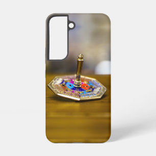 SlipperyJoe Chanukka-Dreidel-Geschenk achteckiger Samsung Galaxy Hülle