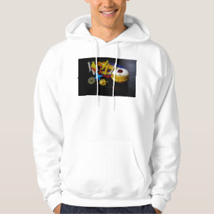 SlipperyJoe Chanukka symbolisches Stilleben Feiert Hoodie