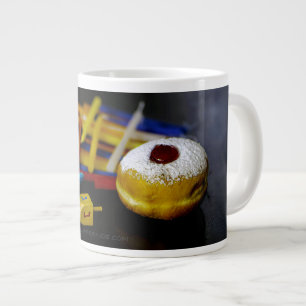 SlipperyJoe Chanukka symbolisches Stilleben Feiert Jumbo-Tasse