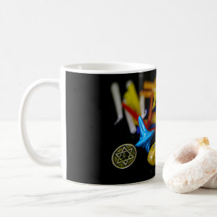 SlipperyJoe Chanukka symbolisches Stilleben Feiert Kaffeetasse