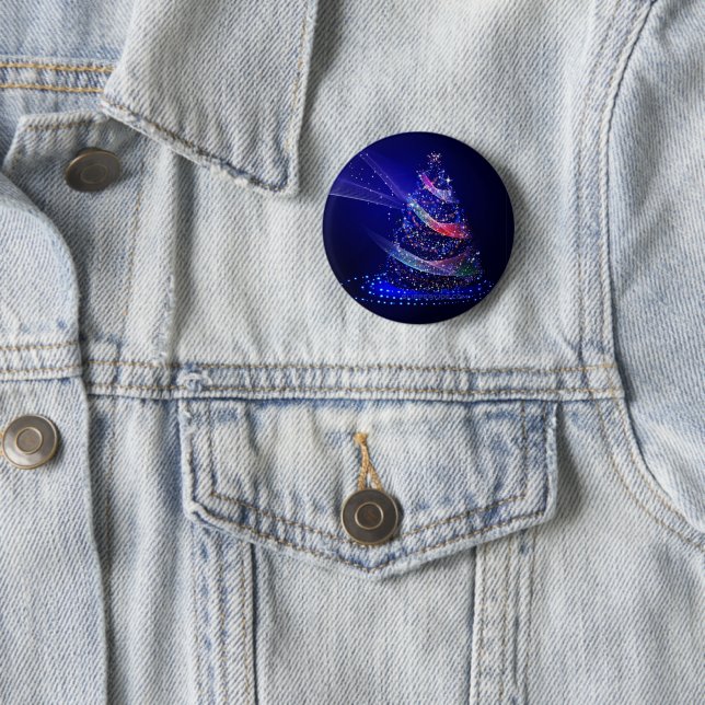 SlipperyJoe digital gerenderte Weihnachtsbaumbeau Button (Beispiel)