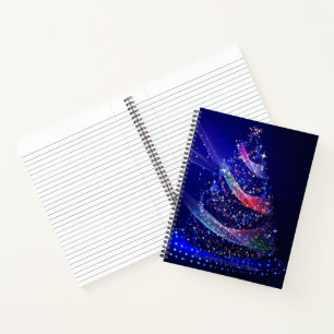 SlipperyJoe digital gerenderte Weihnachtsbaumbeau Notizbuch