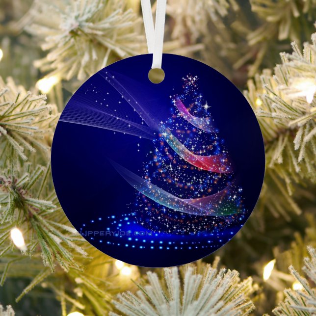 SlipperyJoe digital gerenderte Weihnachtsbaumbeau Ornament Aus Metall (InSitu)