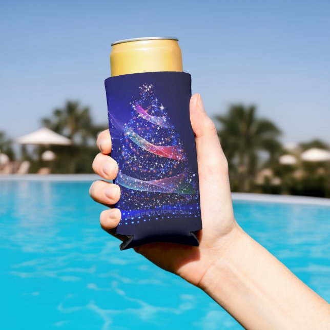 SlipperyJoe digital gerenderte Weihnachtsbaumbeau Selters Dosenkühler (In Situ Pool)