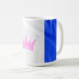 SlipperyJoe Drag Pride-Flagge lila weiß blau Krähe Kaffeetasse