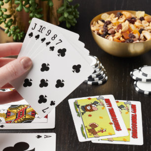 SlipperyJoe Erntedank lustige Blätter Pilgrim ru Spielkarten