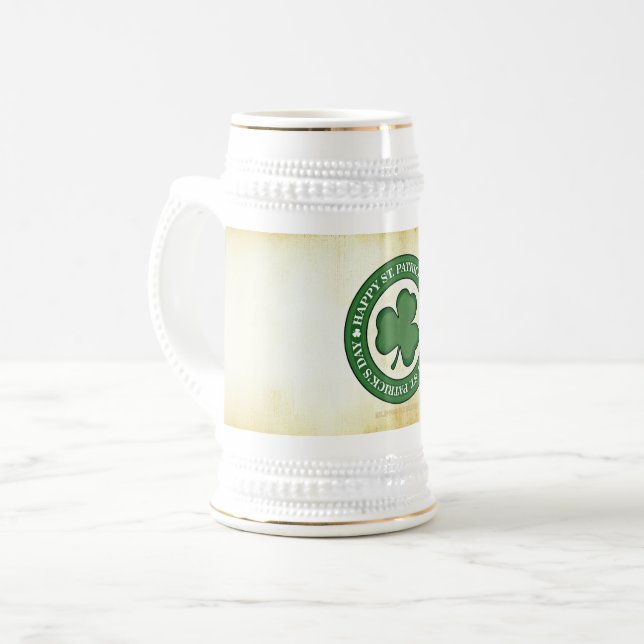 SlipperyJoe feiert Saint Patrick's Day Iris Bierglas (Vorderseite Links)