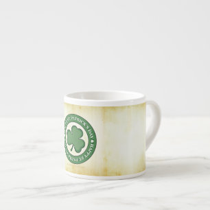 SlipperyJoe feiert Saint Patrick's Day Iris Espressotasse