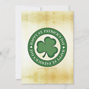 SlipperyJoe feiert Saint Patrick's Day Iris Feiertagskarte