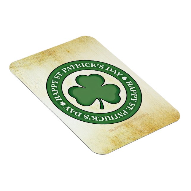 SlipperyJoe feiert Saint Patrick's Day Iris Magnet (Rechte Seite)