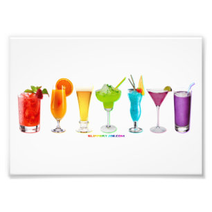 SlipperyJoe jubelt Alkoholcocktails LGBTQIA Gay Fotodruck