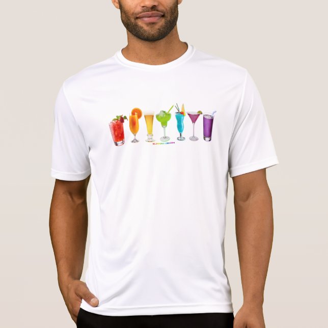 SlipperyJoe jubelt Alkoholcocktails LGBTQIA Gay T-Shirt (Vorderseite)