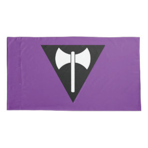SlipperyJoe lesbische Pride-Flagge mächtiges schwu Kissenbezug