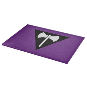 SlipperyJoe lesbische Pride-Flagge mächtiges schwu Schneidebrett