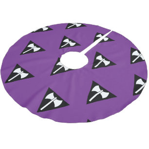 SlipperyJoe lesbische Pride-Flagge starke schwule Polyester Weihnachtsbaumdecke