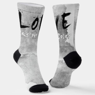 SlipperyJoe Liebe hat keine Hautfarbe Rassen-Hautt Socken