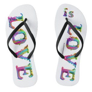 SlipperyJoe Liebe ist Liebe tropfend schmelzend dy Flip Flops