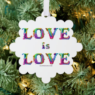 SlipperyJoe Liebe ist Liebe tropfend schmelzend dy Ornament Karte