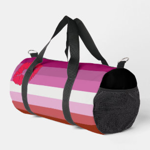 SlipperyJoe Lippenstift lesbische Pride-Flagge fem Duffle Bag